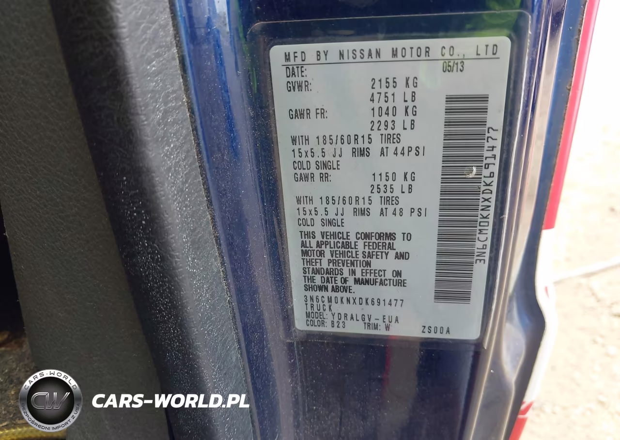 2013 Nissan Nv200 Sv VIN:3N6CM0KNXDK691477 - 9