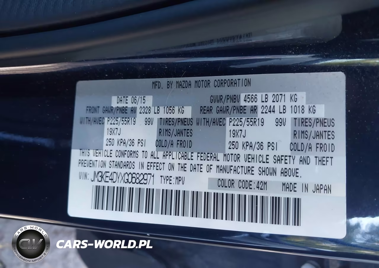 2016 Mazda Cx-5 Grand Touring VIN:JM3KE4DYXG0682971 - 9