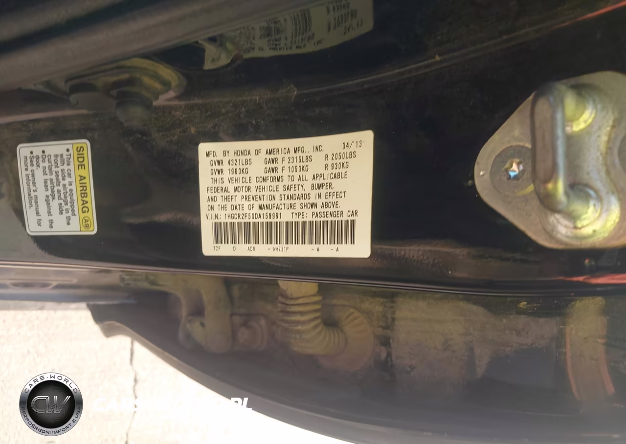 2013 Honda Accord Sport VIN:1HGCR2F50DA159961 - 9