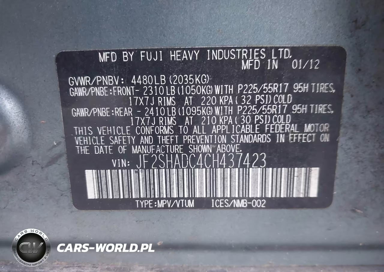 2012 Subaru Forester 2.5X Premium VIN:JF2SHADC4CH437423 - 9