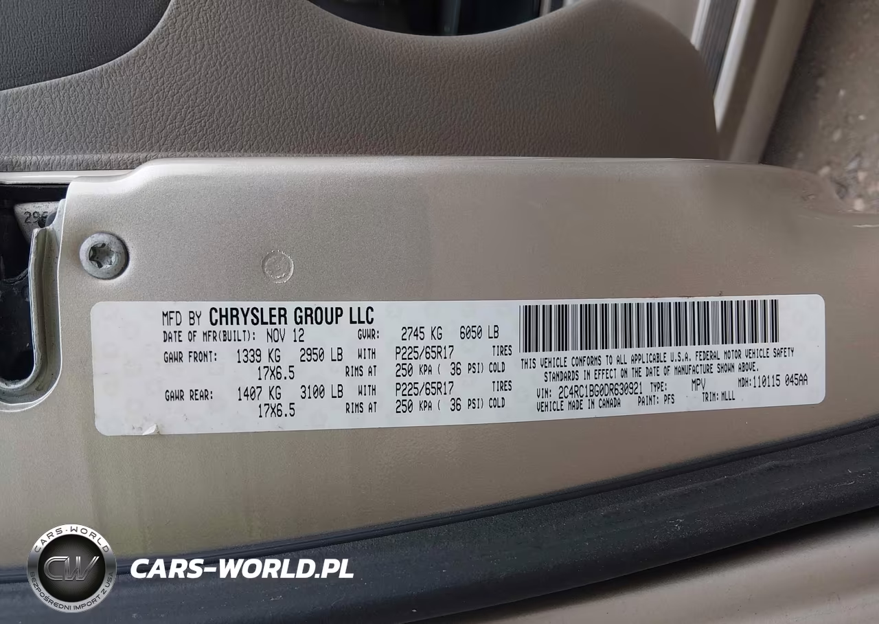 2013 Chrysler Town & Country Touring VIN:2C4RC1BG0DR630921 - 9