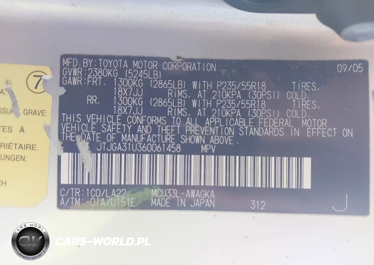 2006 Lexus Rx 330 VIN:JTJGA31U360061458 - 9