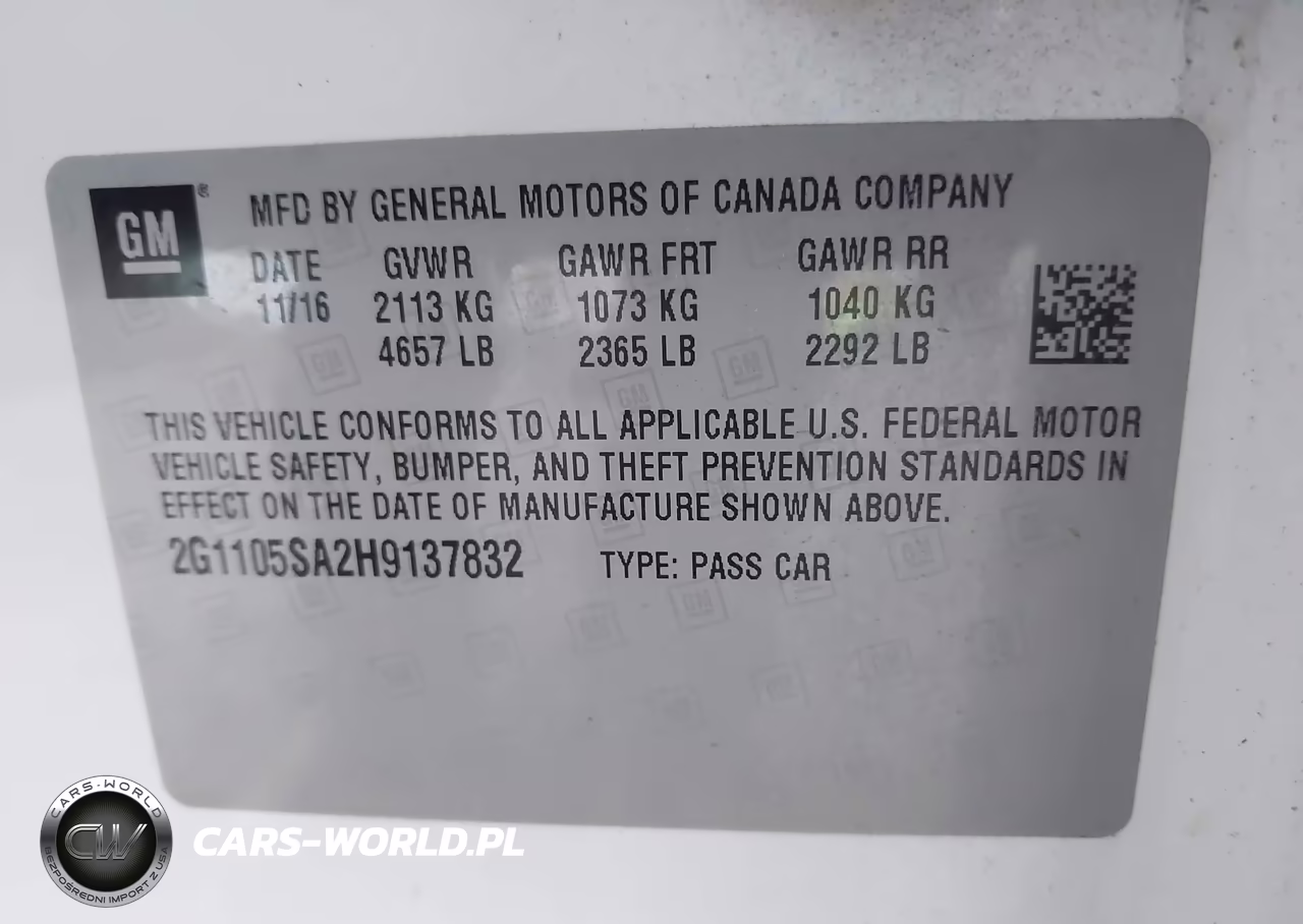2017 Chevrolet Impala 1Lt VIN:2G1105SA2H9137832 - 9