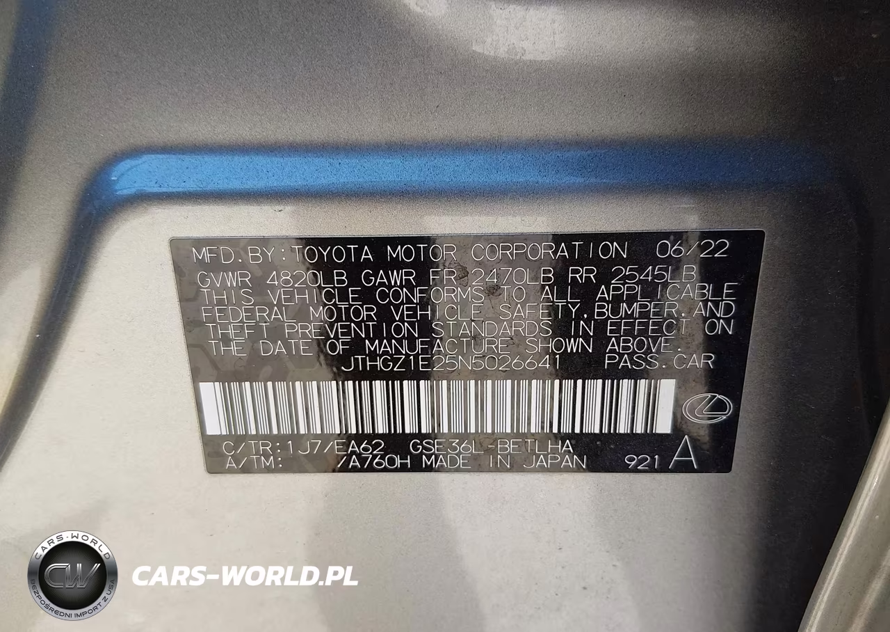2022 Lexus Is 350 F Sport VIN:JTHGZ1E25N5026641 - 9