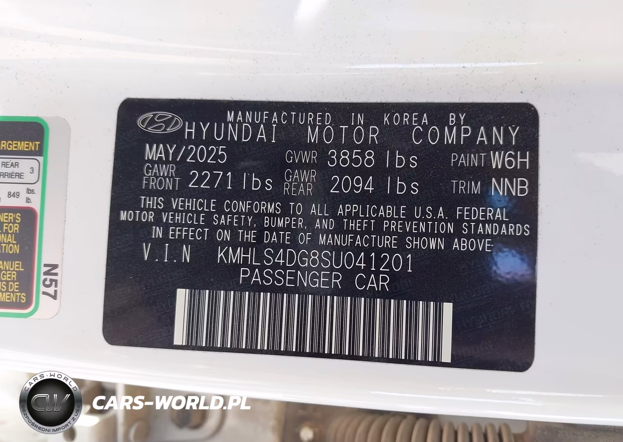 2025 Hyundai Elantra Sel Convenience VIN:KMHLS4DG8SU041201 - 9