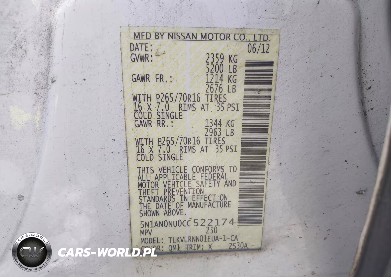 2012 Nissan Xterra S VIN:5N1AN0NU0CC522174 - 9