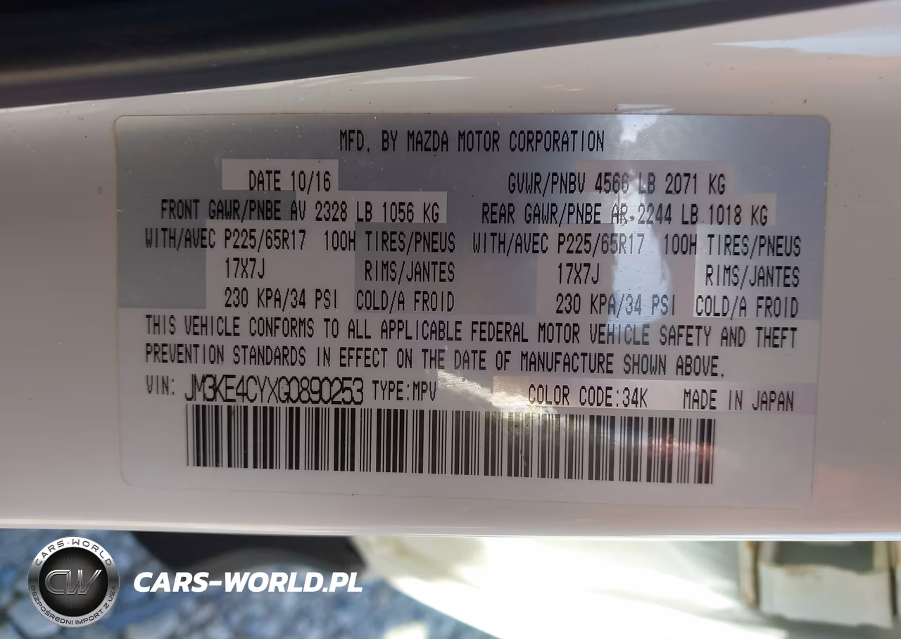 2016 Mazda Cx-5 Touring VIN:JM3KE4CYXG0890253 - 9