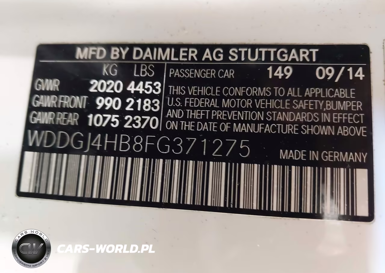 2015 Mercedes-Benz C 250 VIN:WDDGJ4HB8FG371275 - 9