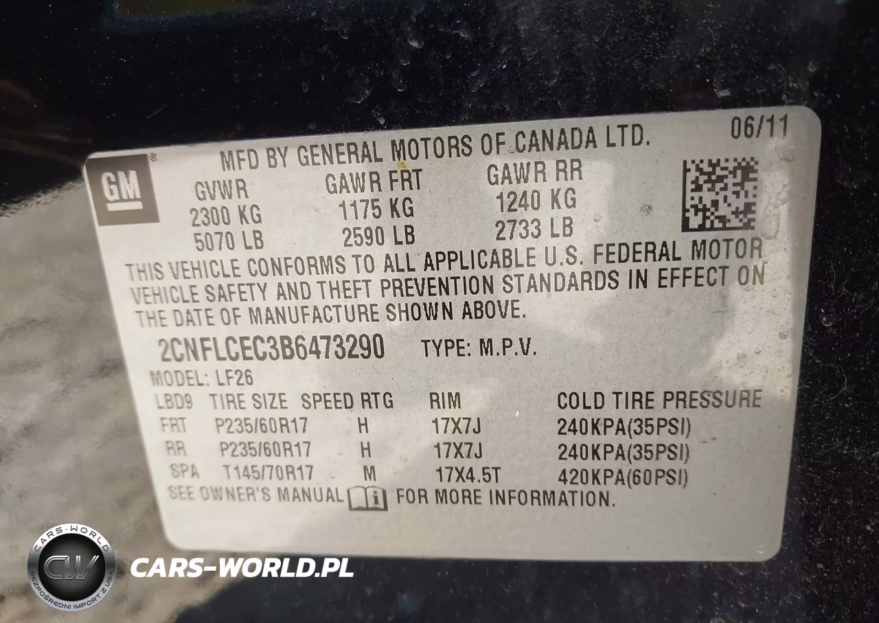 2011 Chevrolet Equinox Ls VIN:2CNFLCEC3B6473290 - 9