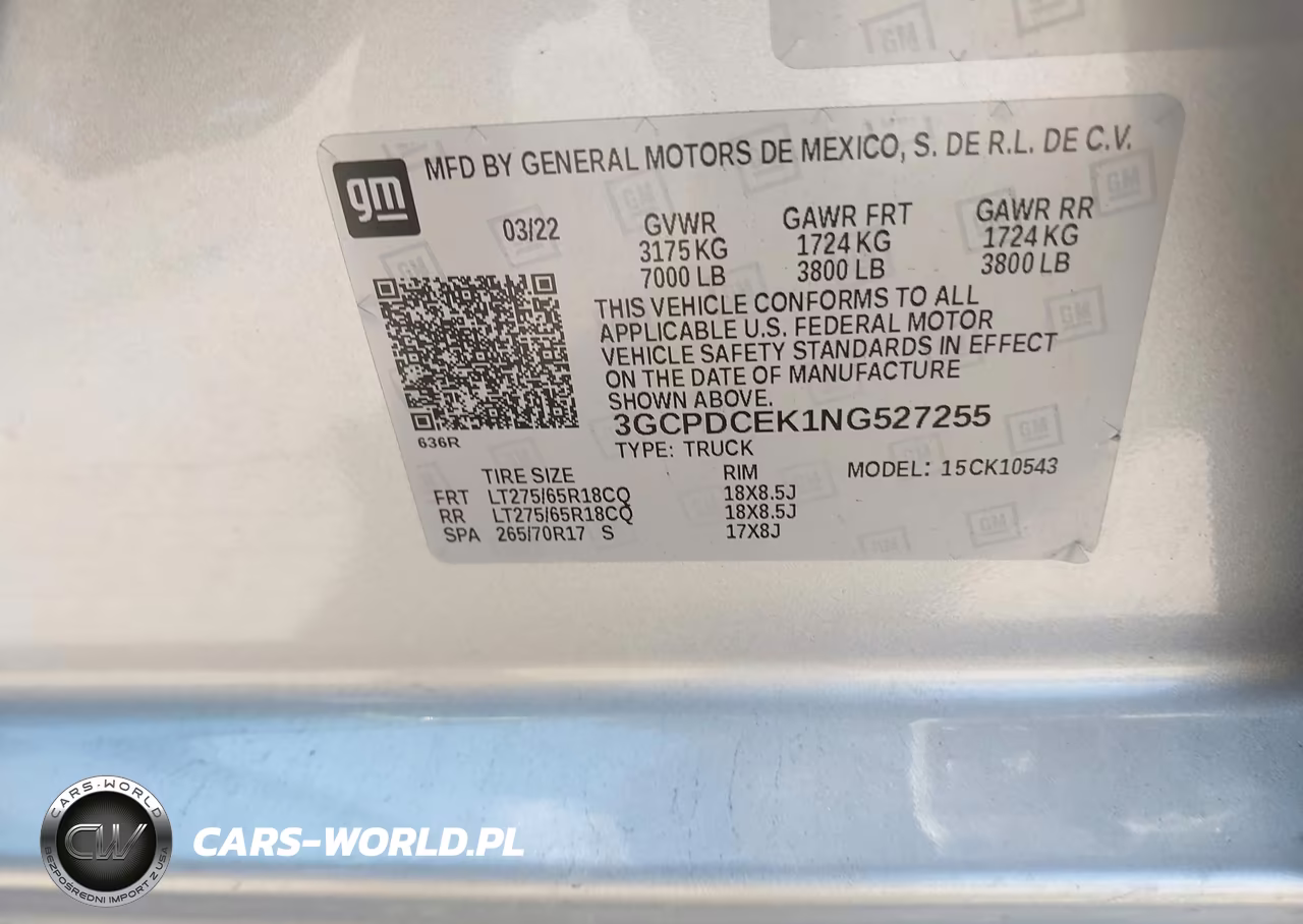 2022 Chevrolet Silverado 1500 4Wd Short Bed Custom Trail Boss VIN:3GCPDCEK1NG527255 - 9