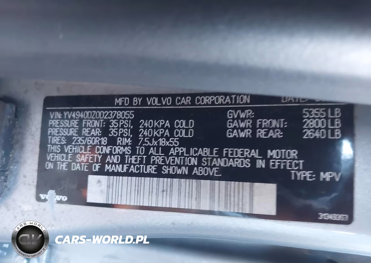 2013 Volvo Xc60 3.2-3.2 Platinum-3.2 Premier-3.2 Premier Plus VIN:YV4940DZ0D2378055 - 9