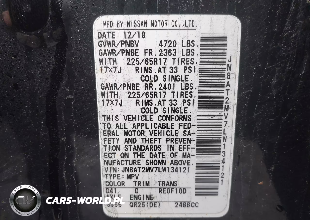 2020 Nissan Rogue S Intelligent Awd VIN:JN8AT2MV7LW134121 - 9