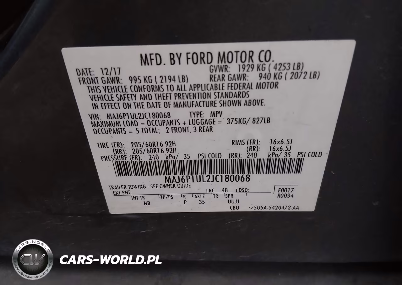2018 Ford Ecosport Se VIN:MAJ6P1UL2JC180068 - 9