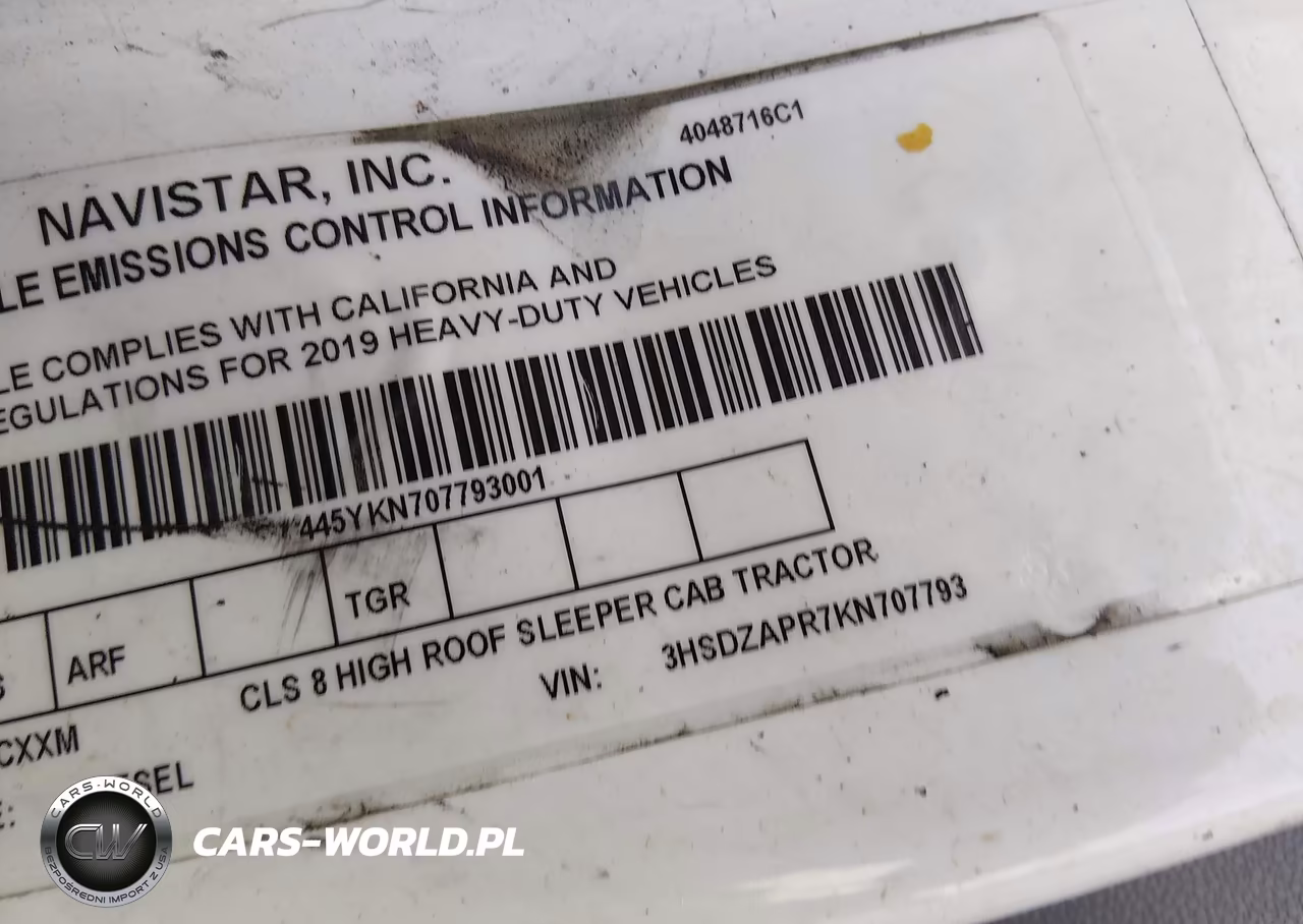2019 International Lt VIN:3HSDZAPR7KN707793 - 9