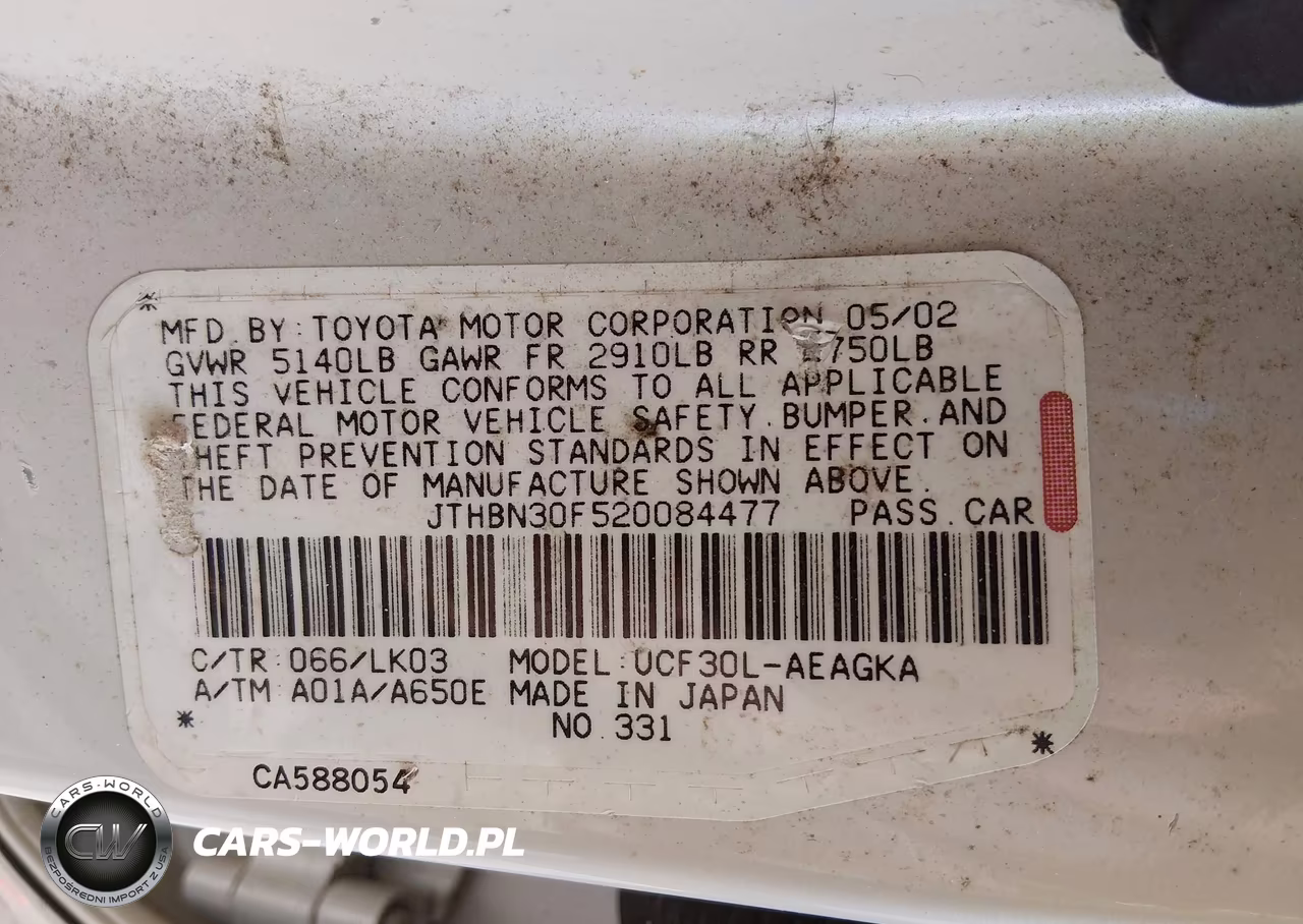 2002 Lexus Ls 430 VIN:JTHBN30F520084477 - 9