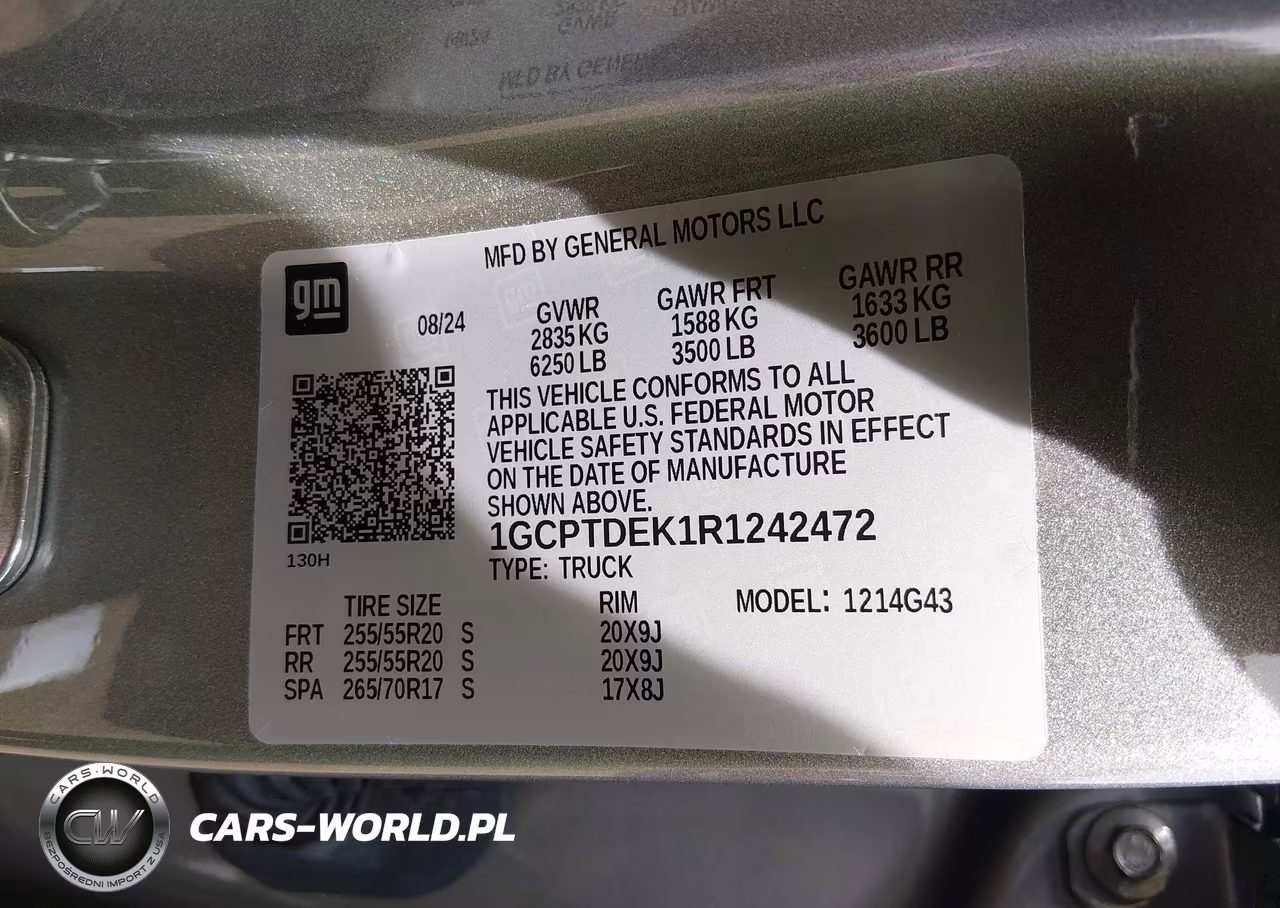 2024 Chevrolet Colorado 4Wd Z71 VIN:1GCPTDEK1R1242472 - 9