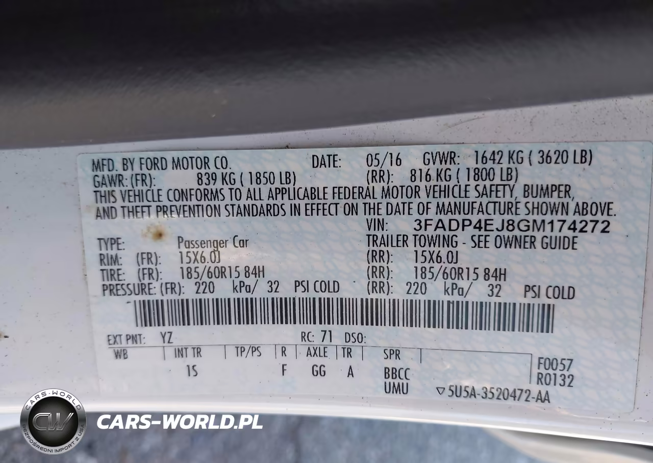 2016 Ford Fiesta Se VIN:3FADP4EJ8GM174272 - 9