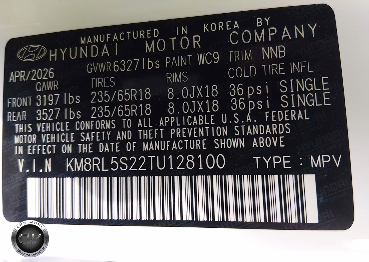 2026 Hyundai Palisade Sel 7P VIN:KM8RL5S22TU128100 - 9