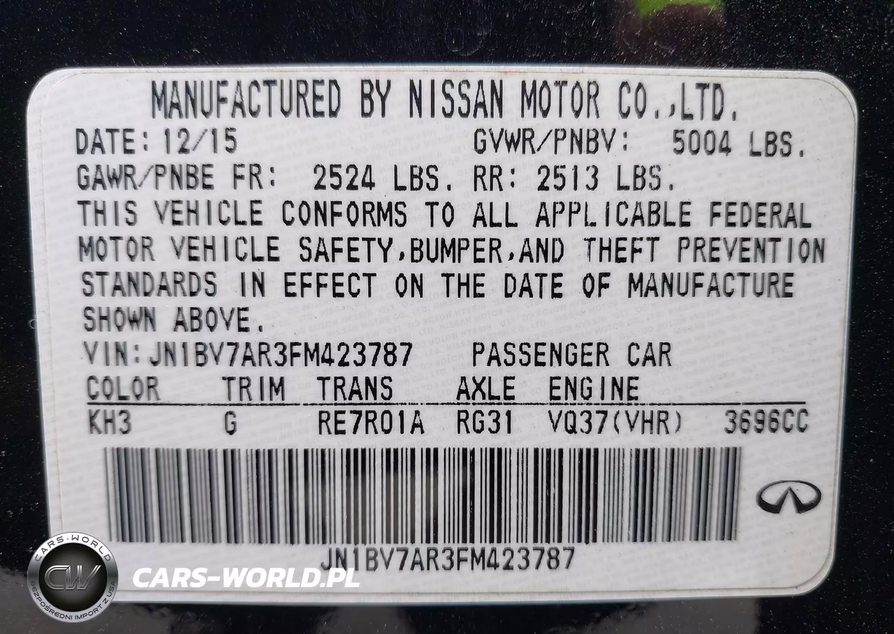 2015 Infiniti Q50 Premium VIN:JN1BV7AR3FM423787 - 9