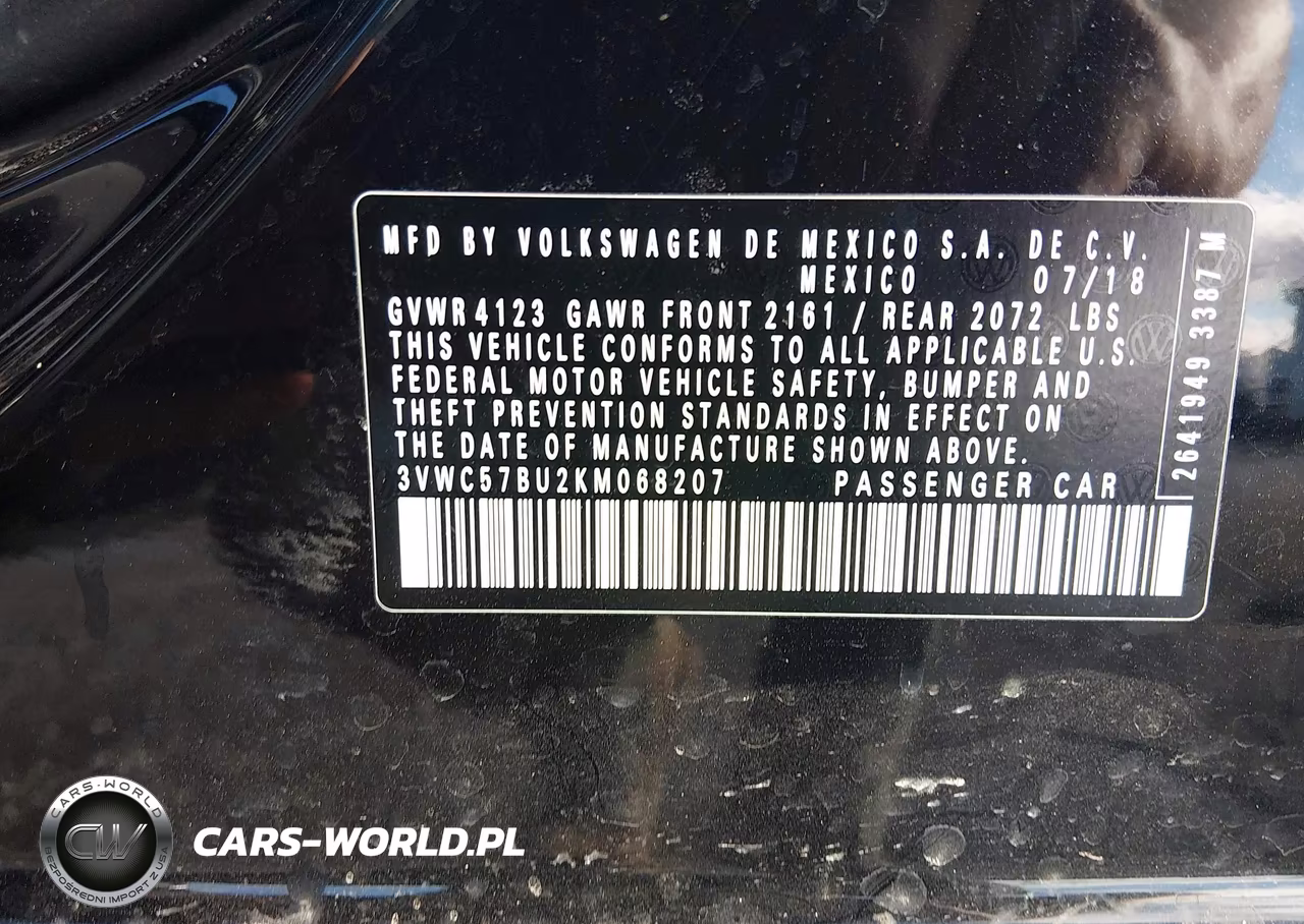 2019 Volkswagen Jetta 1.4T R-Line-1.4T S-1.4T Se VIN:3VWC57BU2KM068207 - 9