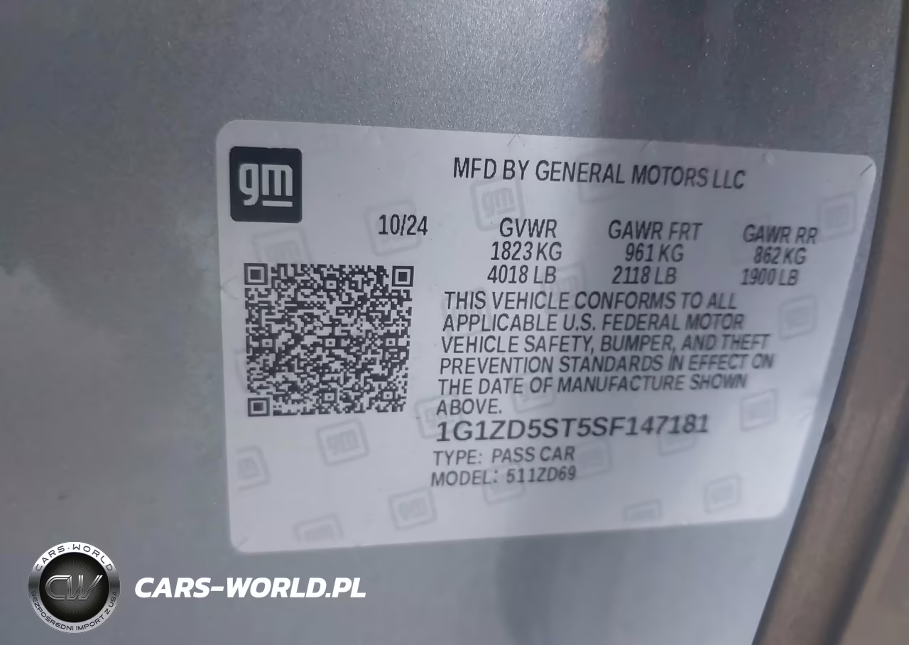 2025 Chevrolet Malibu Fwd 1Lt VIN:1G1ZD5ST5SF147181 - 9