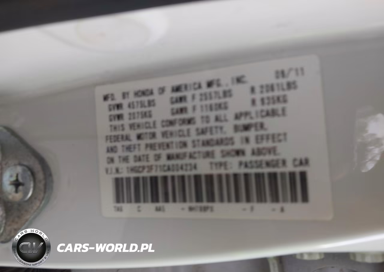 2012 Honda Accord 3.5 Ex VIN:1HGCP3F71CA004234 - 9