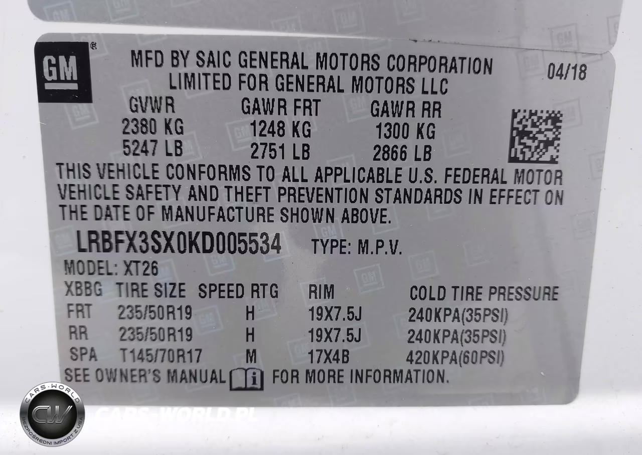 2019 Buick Envision Awd Premium I VIN:LRBFX3SX0KD005534 - 9