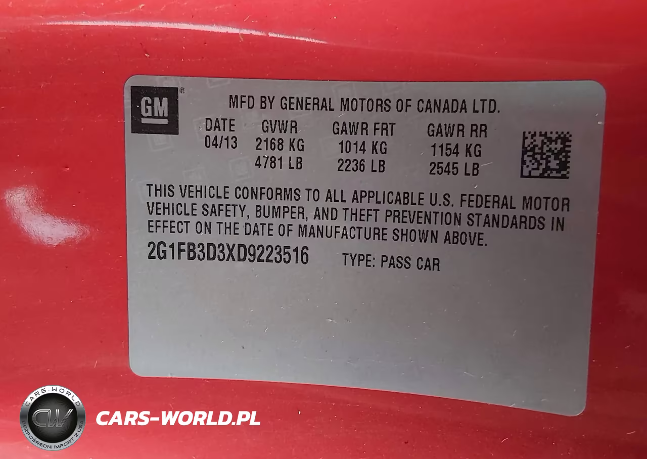 2013 Chevrolet Camaro 1Lt VIN:2G1FB3D3XD9223516 - 9