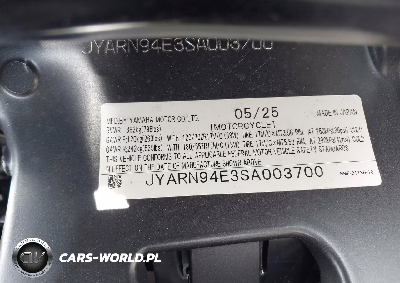 2025 Yamaha Mt09 VIN:JYARN94E3SA003700 - 10