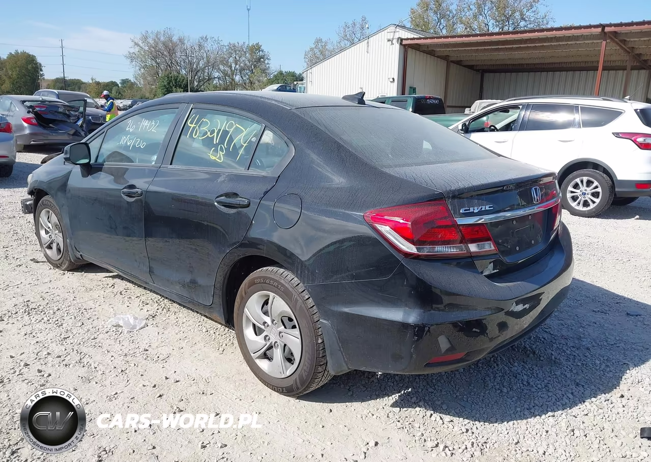 2013 Honda Civic Lx VIN:19XFB2F50DE089648 - 3