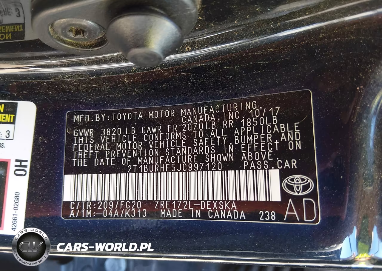 2018 Toyota Corolla Se VIN:2T1BURHE5JC997120 - 9