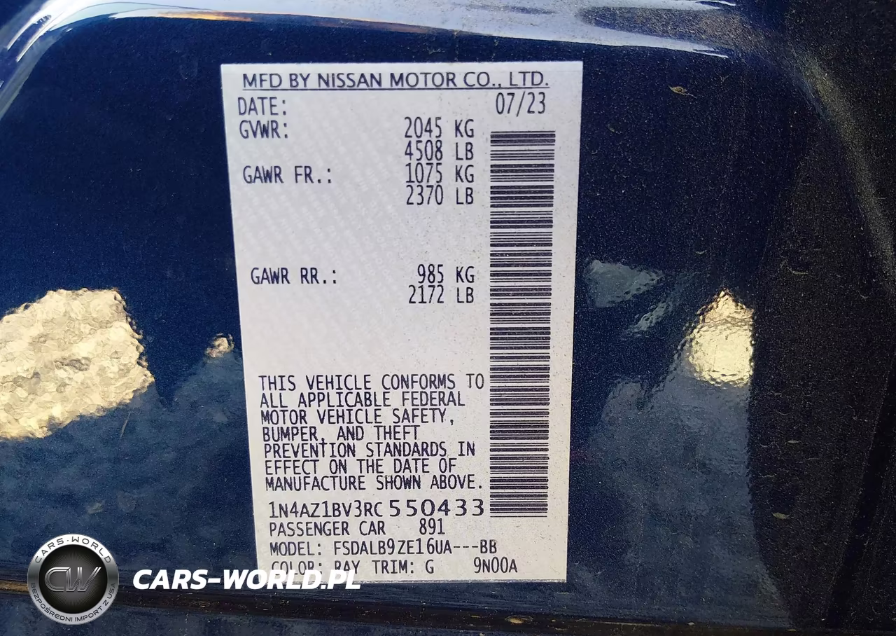 2024 Nissan Leaf S VIN:1N4AZ1BV3RC550433 - 9