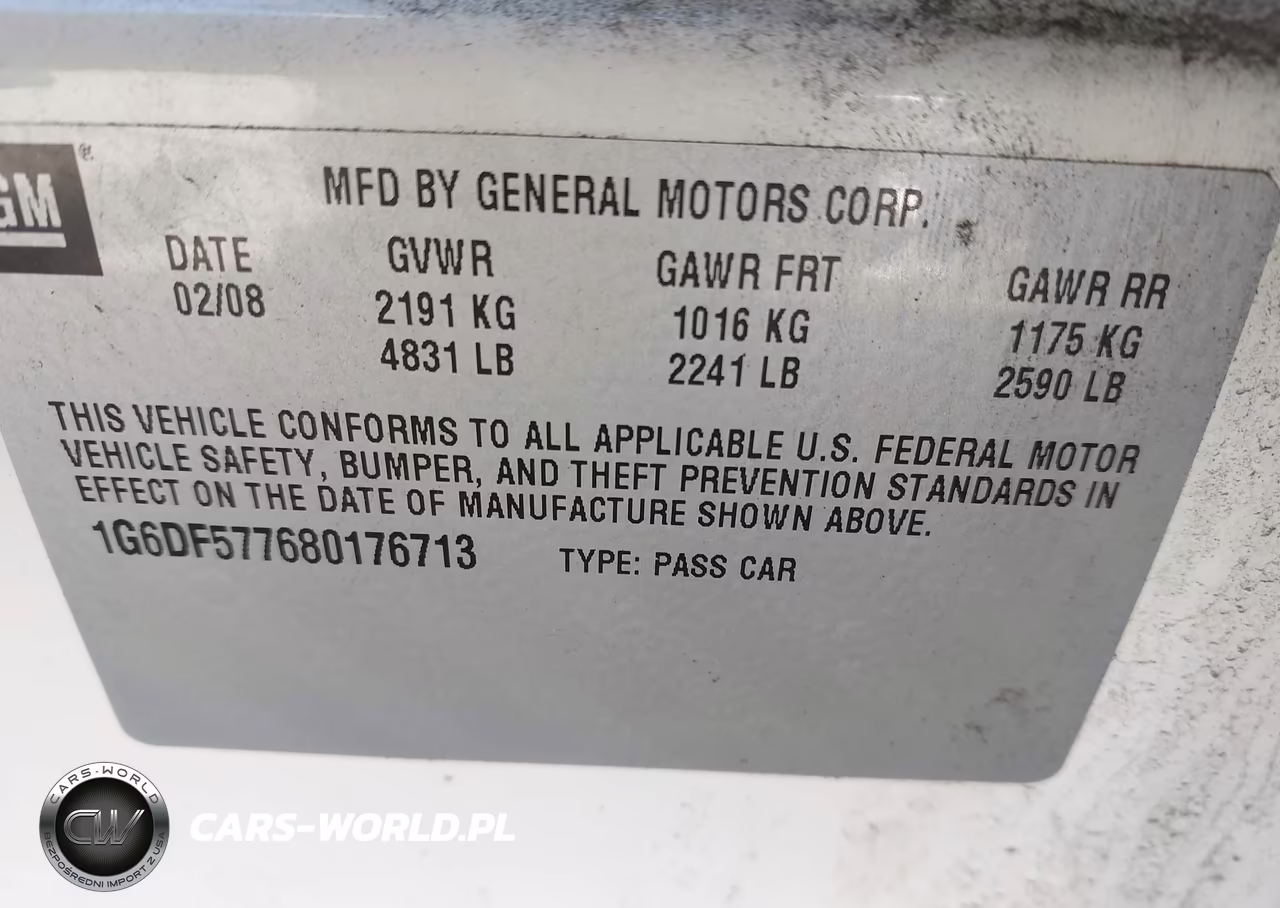 2008 Cadillac Cts Standard VIN:1G6DF577680176713 - 9
