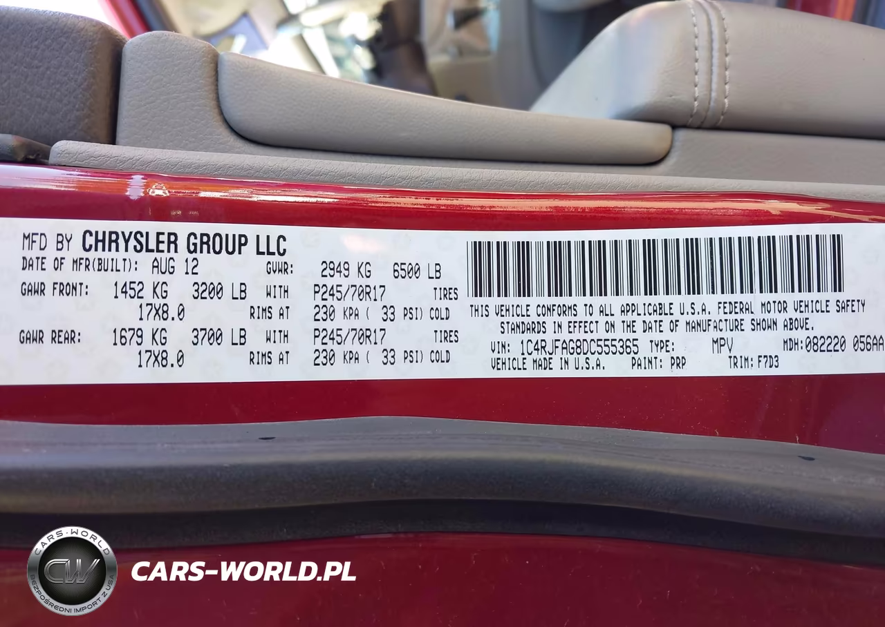 2013 Jeep Grand Cherokee Laredo VIN:1C4RJFAG8DC555365 - 9