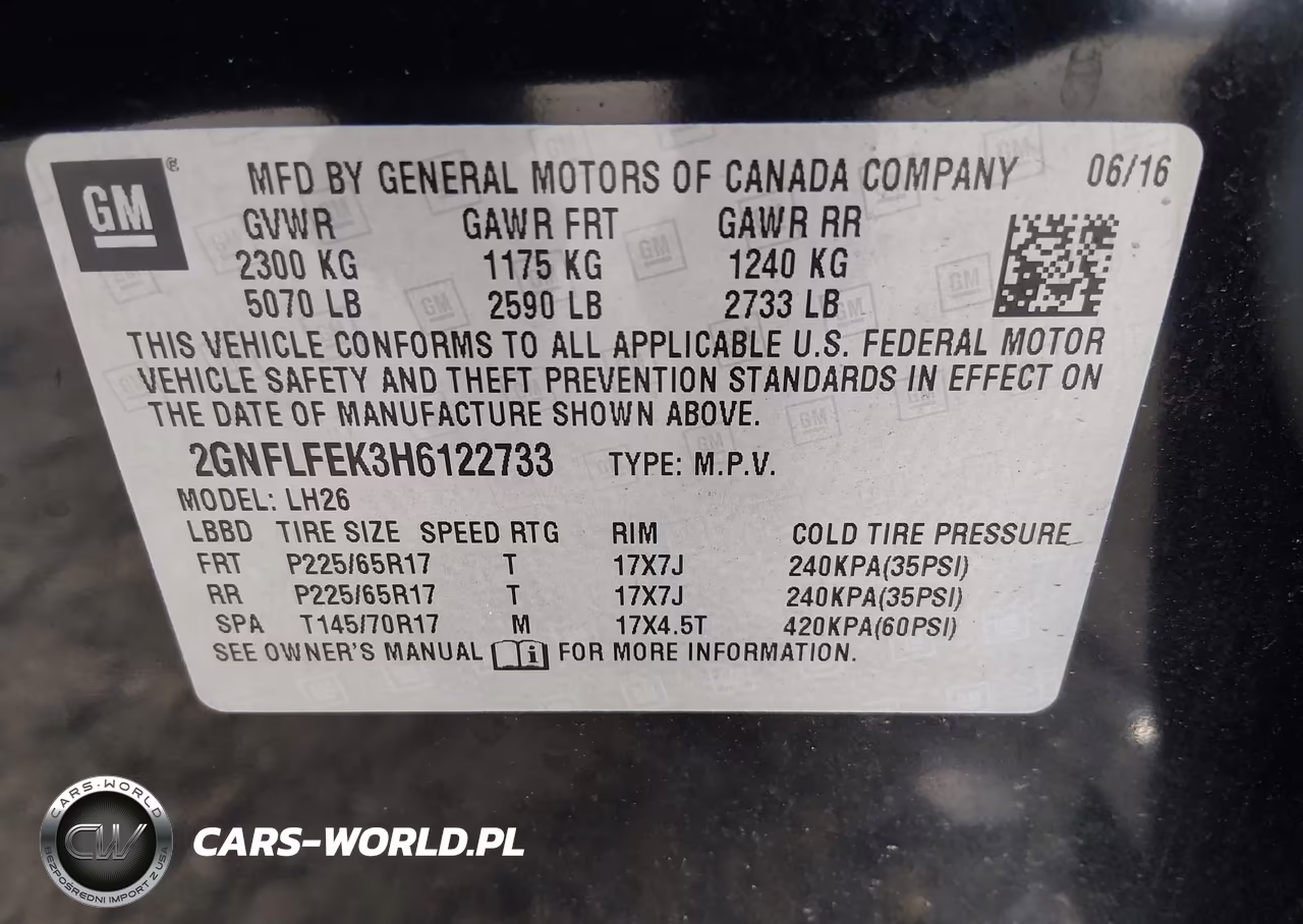 2017 Chevrolet Equinox Lt VIN:2GNFLFEK3H6122733 - 9