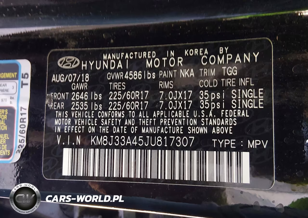 2018 Hyundai Tucson Sel VIN:KM8J33A45JU817307 - 9