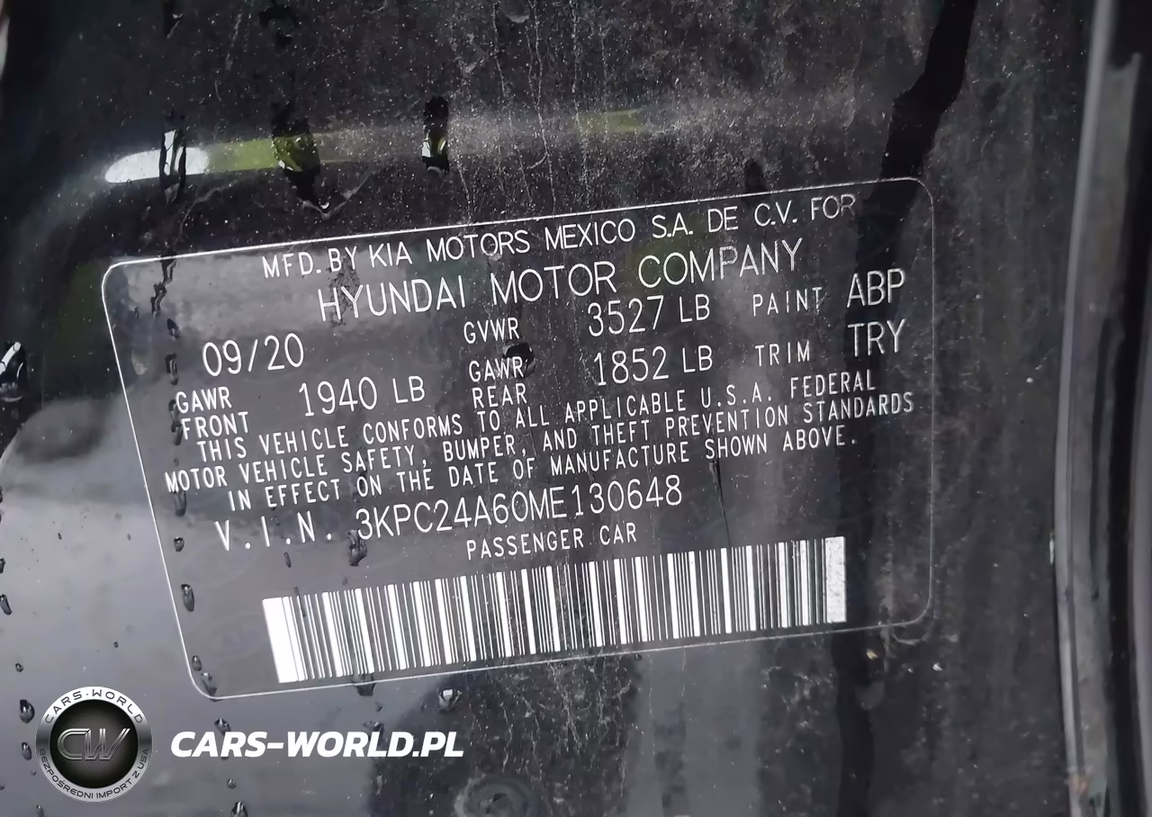 2021 Hyundai Accent Se VIN:3KPC24A60ME130648 - 9