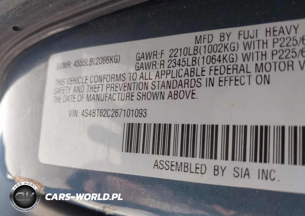 2006 Subaru Baja Sport VIN:4S4BT62C267101093 - 9