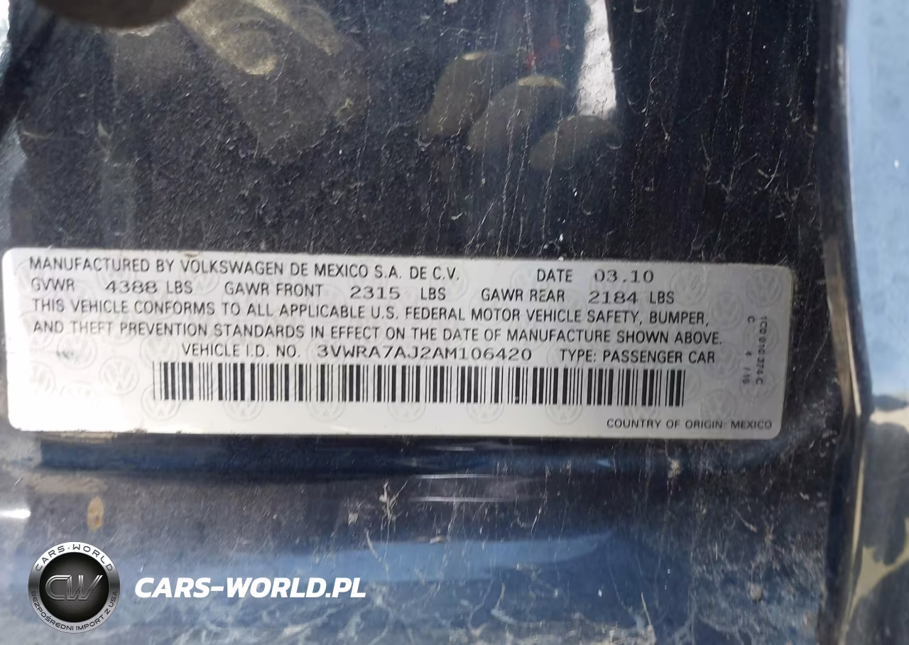2010 Volkswagen Jetta Wolfsburg Edition VIN:3VWRA7AJ2AM106420 - 9