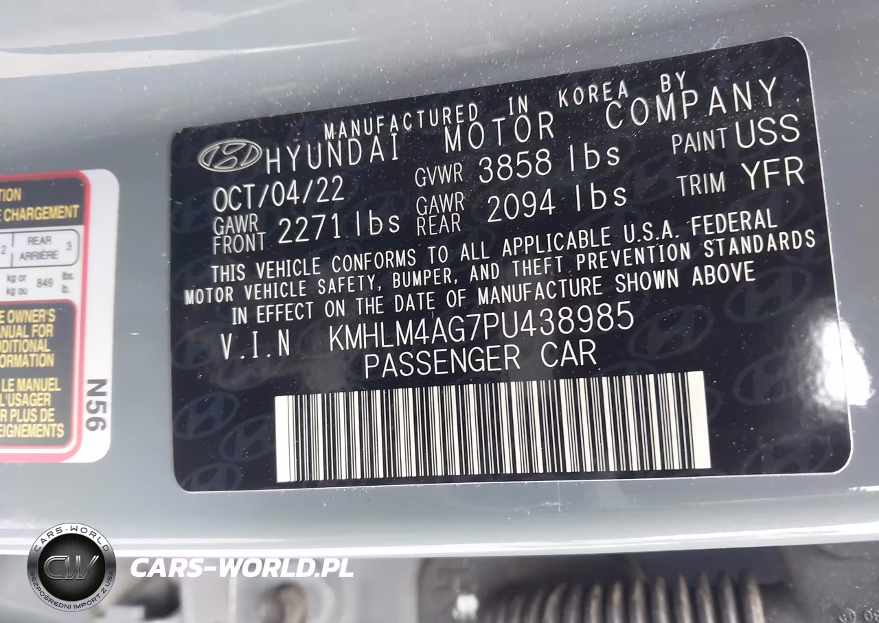 2023 Hyundai Elantra Sel VIN:KMHLM4AG7PU438985 - 9