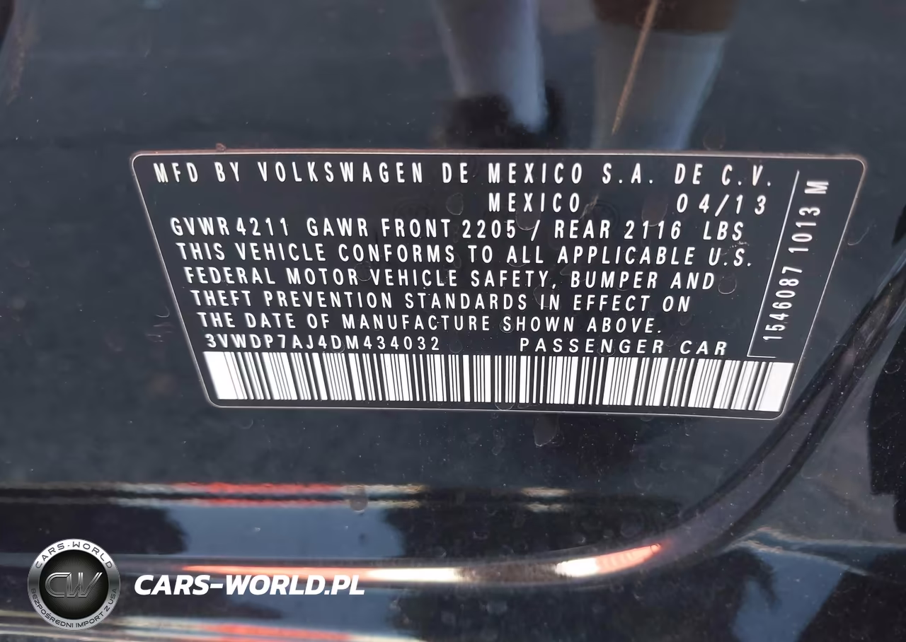 2013 Volkswagen Jetta 2.5L Se VIN:3VWDP7AJ4DM434032 - 9