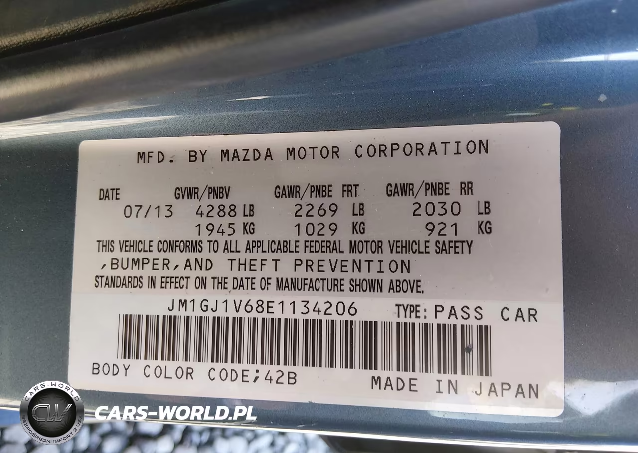 2014 Mazda Mazda6 I Touring VIN:JM1GJ1V68E1134206 - 9