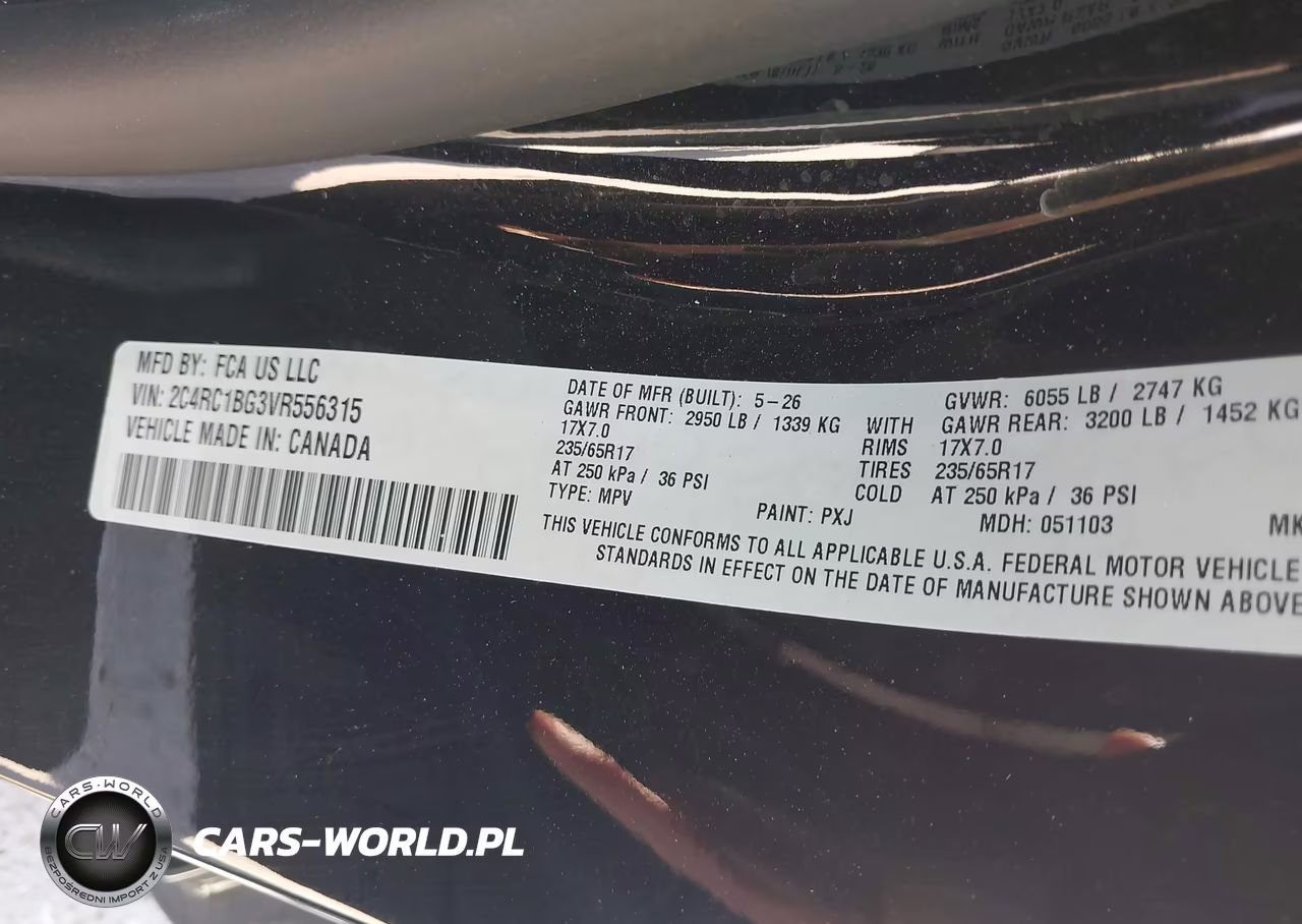 2027 Chrysler Pacifica VIN:2C4RC1BG3VR556315 - 9