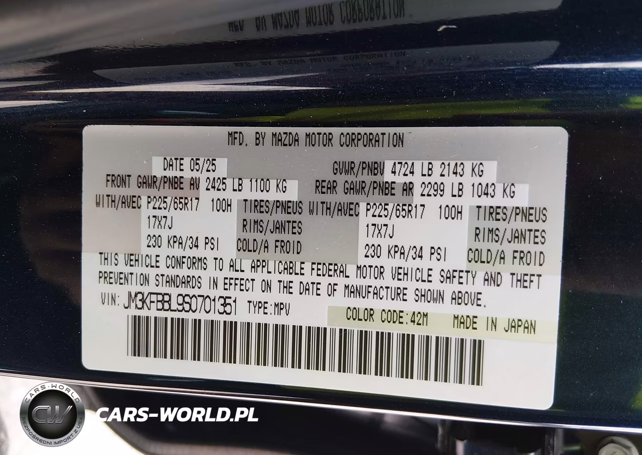 2025 Mazda Cx-5 2.5 S Select VIN:JM3KFBBL9S0701351 - 9