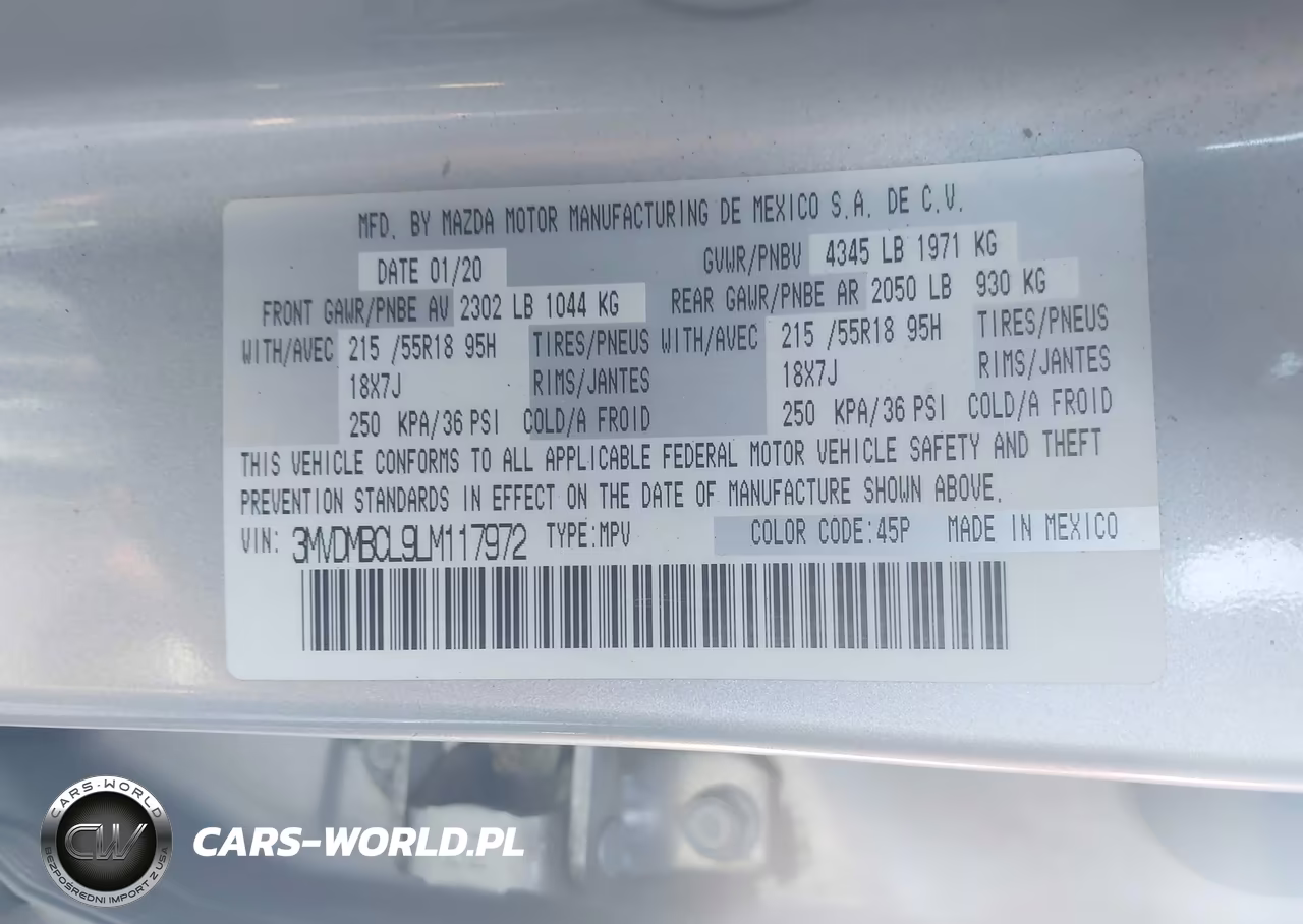 2020 Mazda Cx-30 Select Package VIN:3MVDMBCL9LM117972 - 9