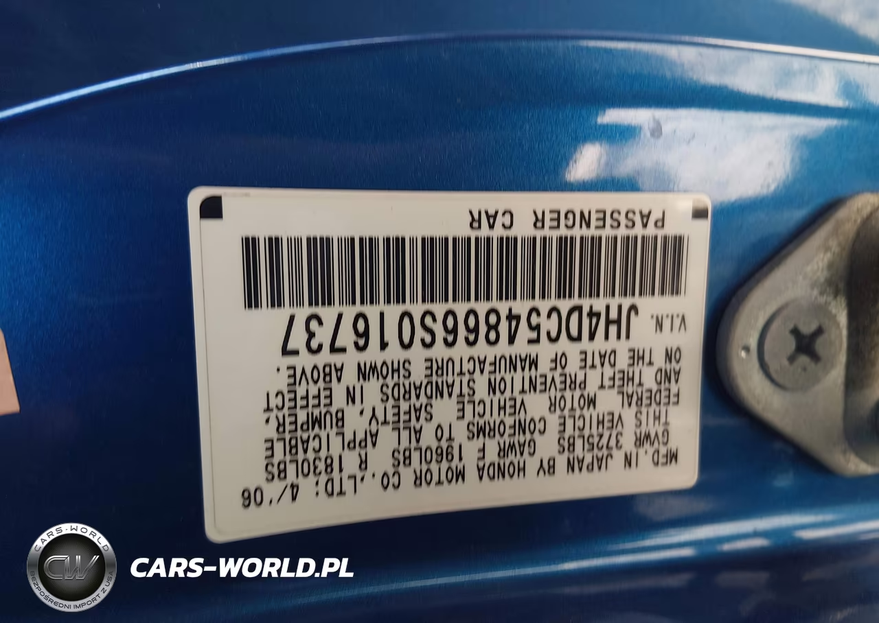 2006 Acura Rsx VIN:JH4DC54866S016737 - 9