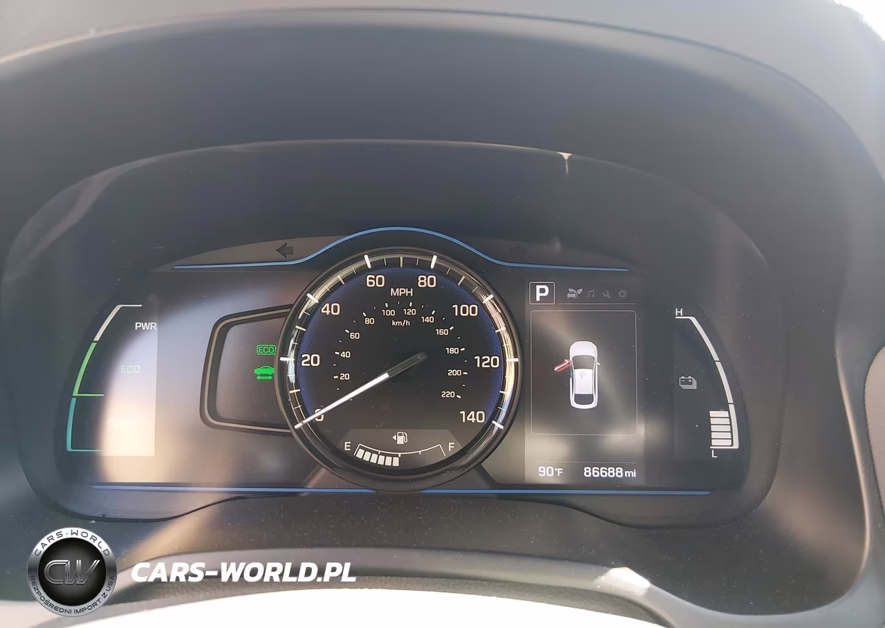 2018 Hyundai Ioniq Hybrid Blue VIN:KMHC65LCXJU100580 - 7