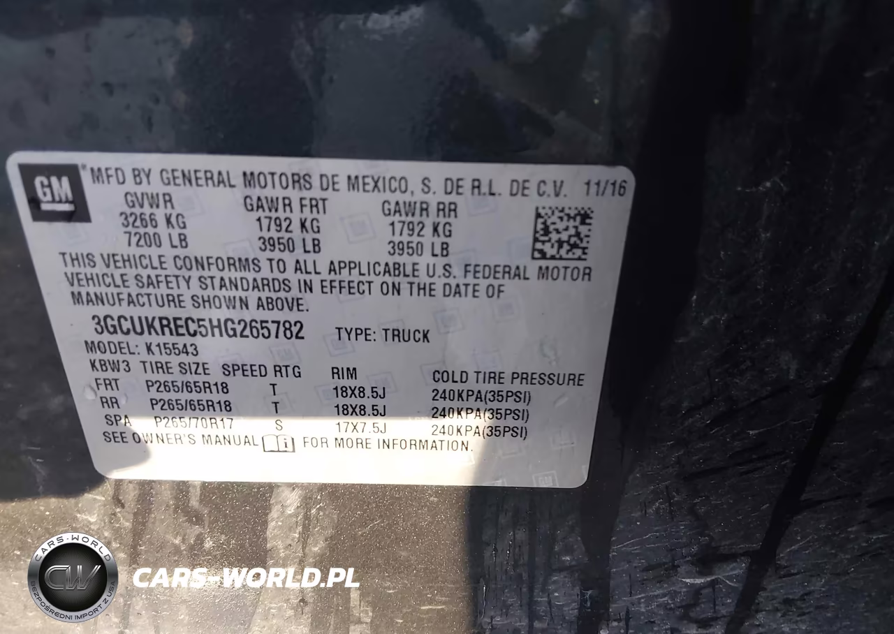 2017 Chevrolet Silverado 1500 1Lt VIN:3GCUKREC5HG265782 - 9