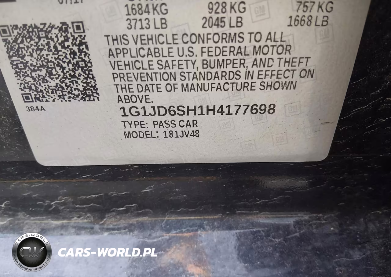 2017 Chevrolet Sonic Lt Auto VIN:1G1JD6SH1H4177698 - 9