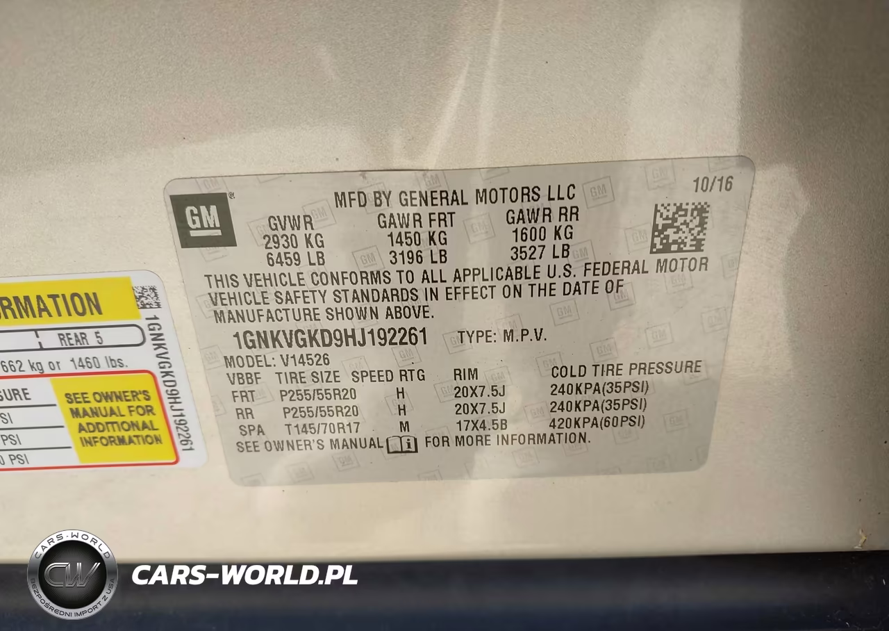 2017 Chevrolet Traverse 1Lt VIN:1GNKVGKD9HJ192261 - 9